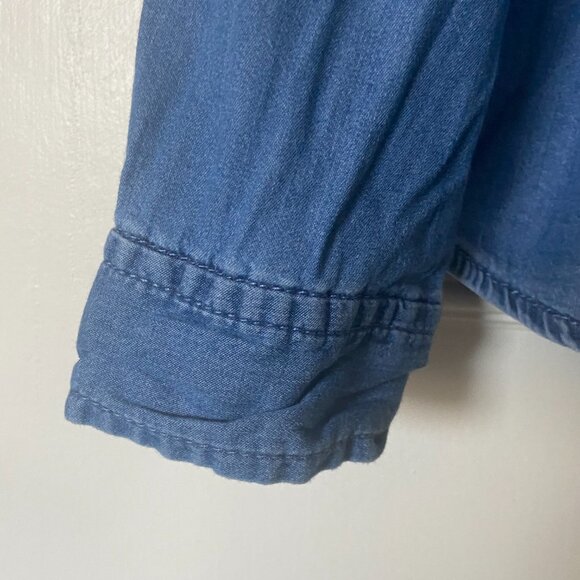 Jordache chambray button top - size M Western shirt, cowgirl, embroidery - Picture 8 of 12